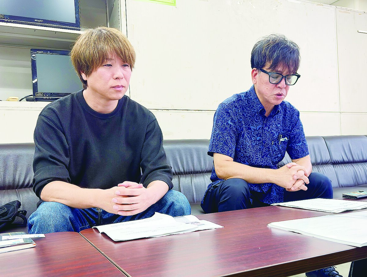 辺野古承認「公益撤回」公約化求める　知事選３陣営に要請