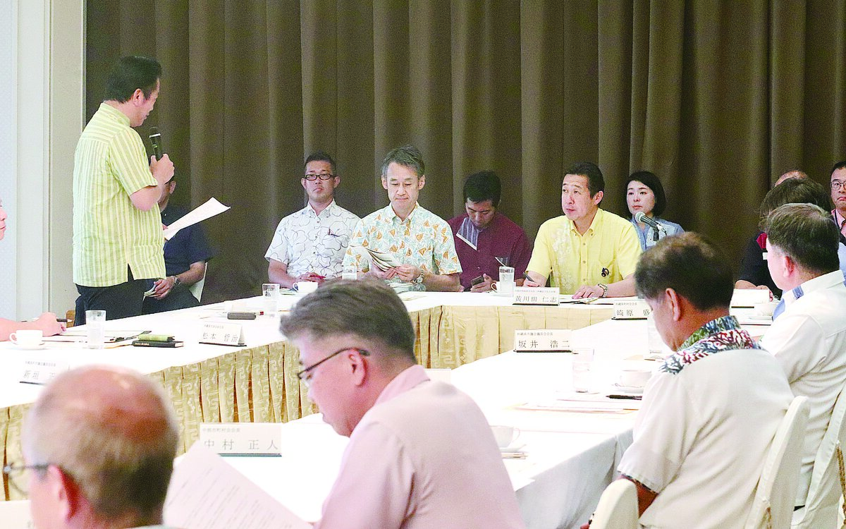 市町村と意見交換　黄川田氏、要望反映に意欲　沖縄振興予算