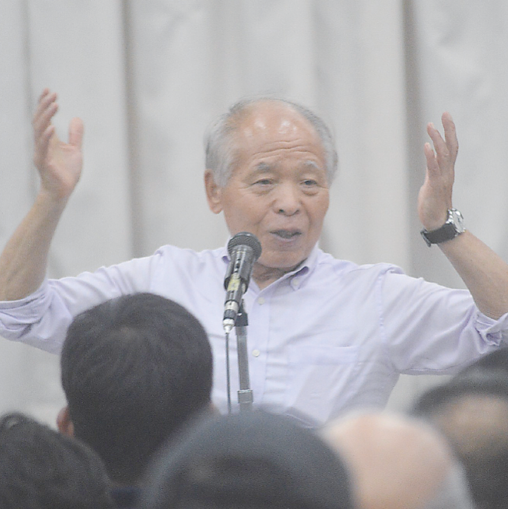 「古謝氏で沖縄ワンチームに」　鈴木氏、石垣で集会