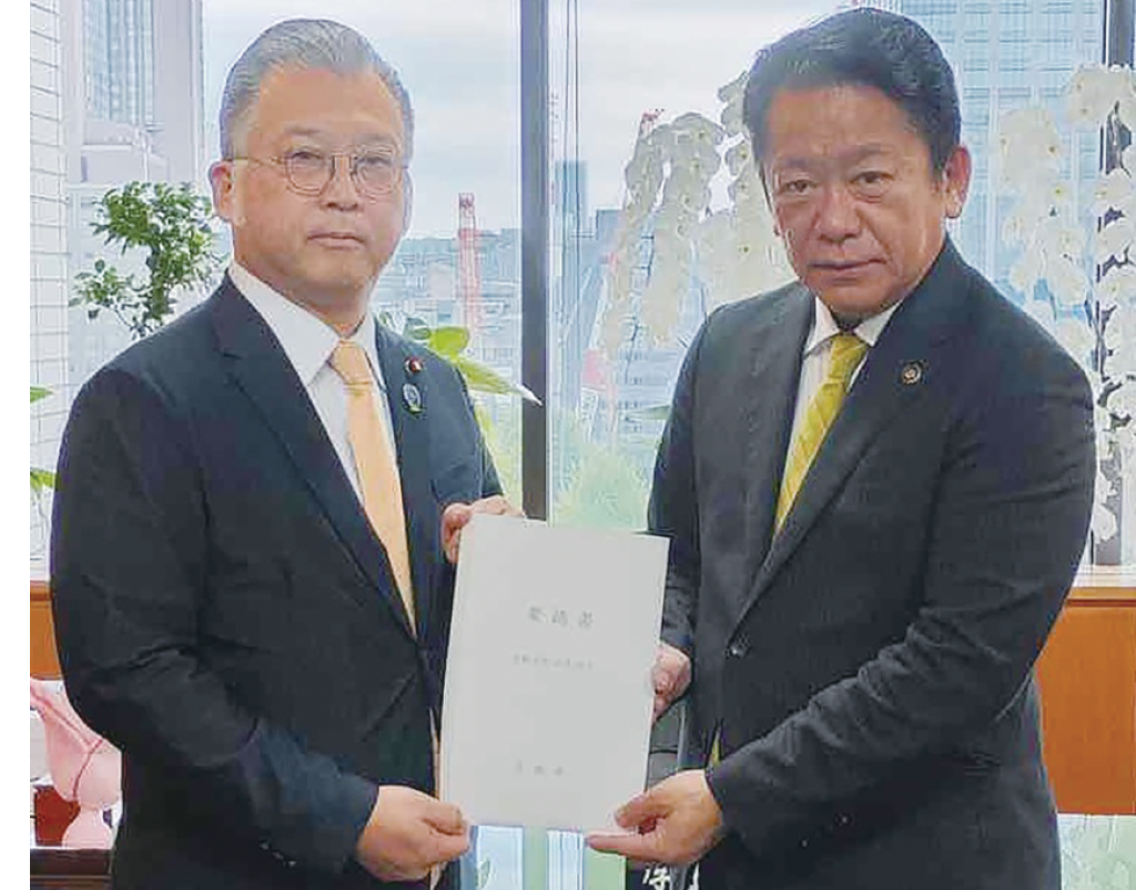 尖閣上陸調査を要請　中山市長、外務省などに